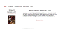 Desktop Screenshot of mitchgavinlaw.com