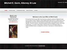 Tablet Screenshot of mitchgavinlaw.com
